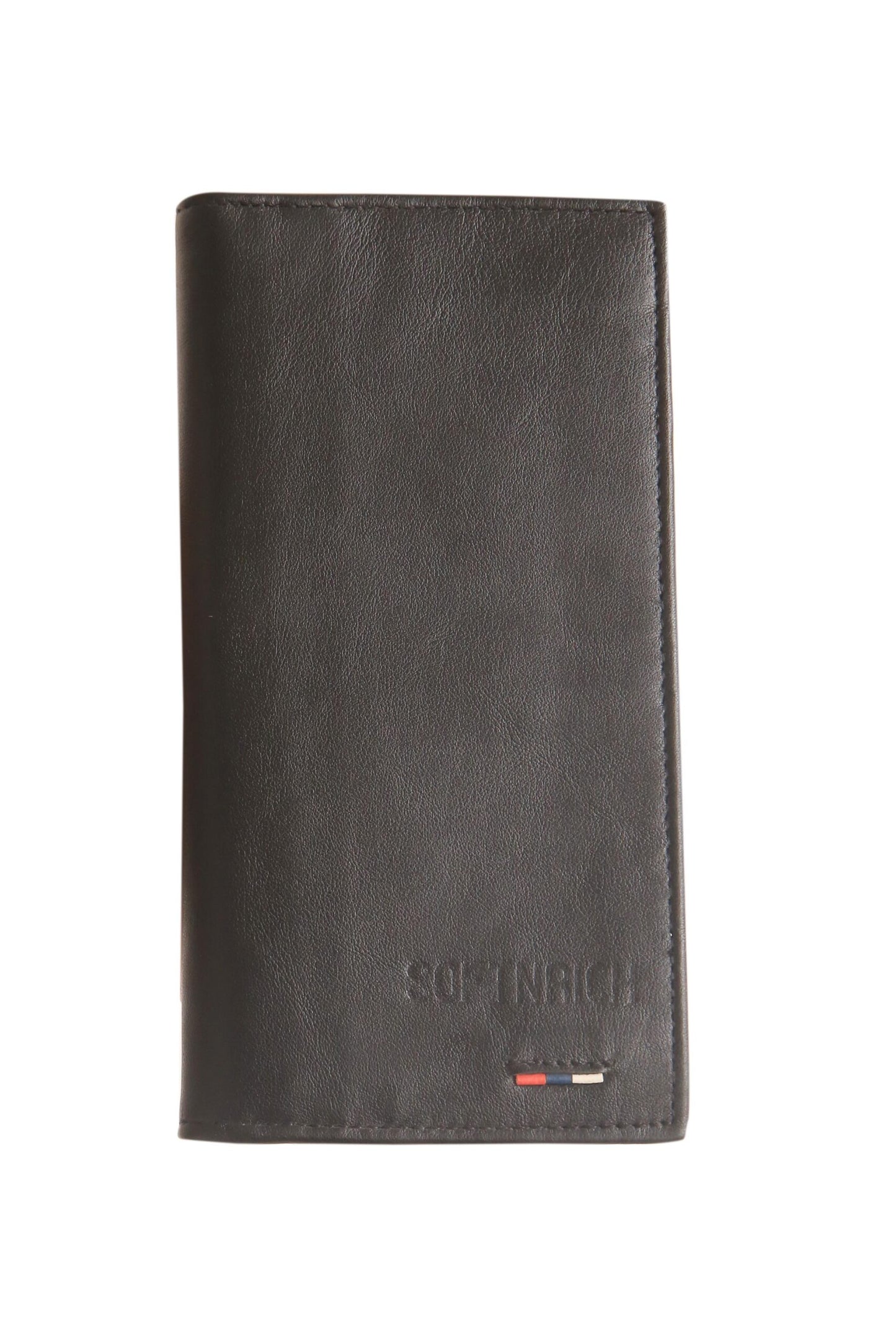 Black Leather long Wallet – Slim Design, Max Capacity