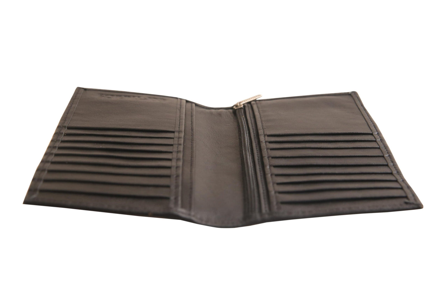 Black Leather long Wallet – Slim Design, Max Capacity