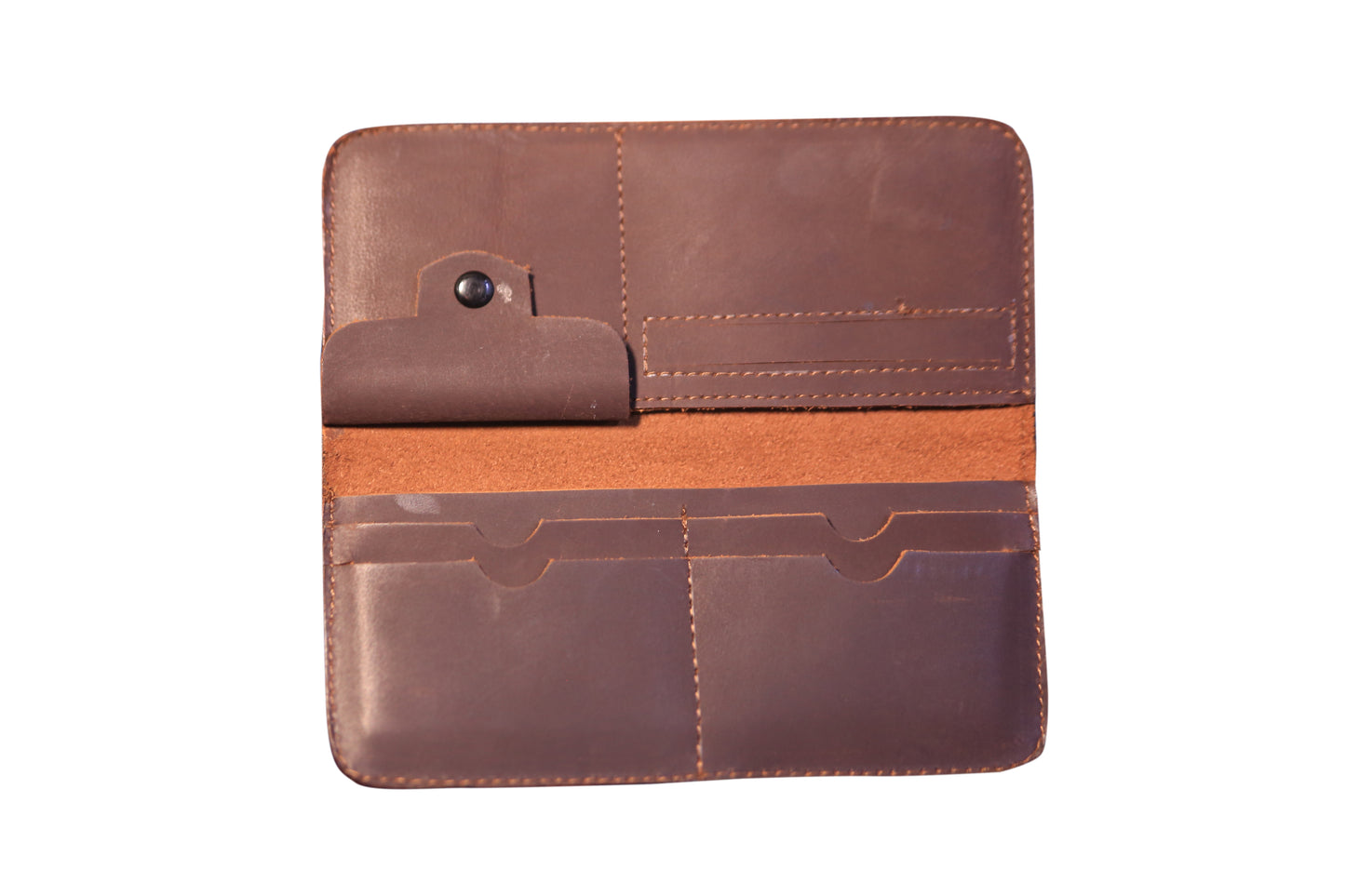 Cow Crazy Horse Leather Long Walet