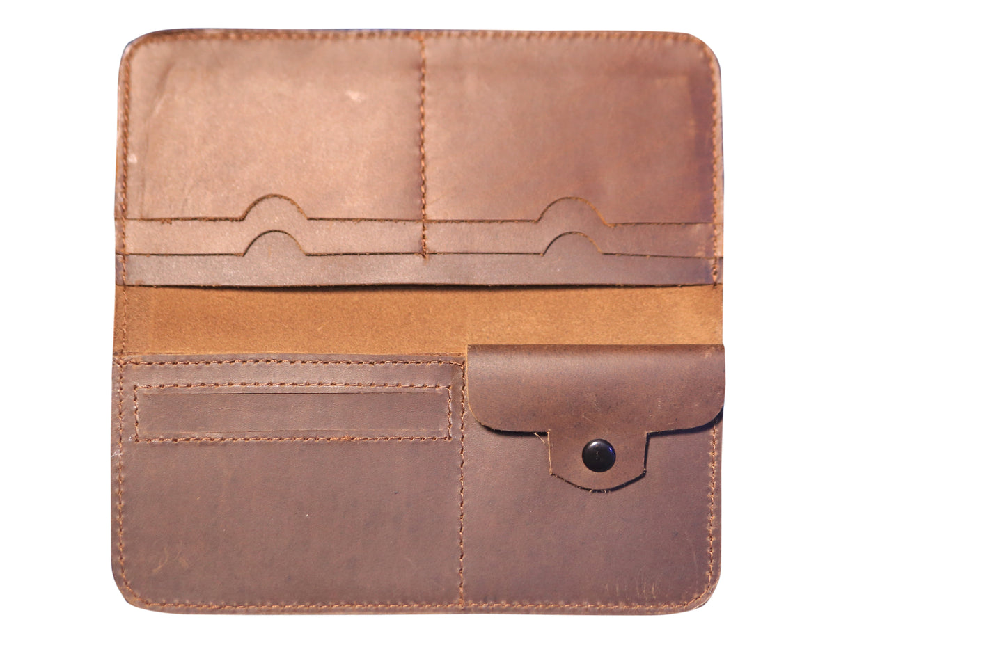 Cow Crazy Horse Leather Long Walet